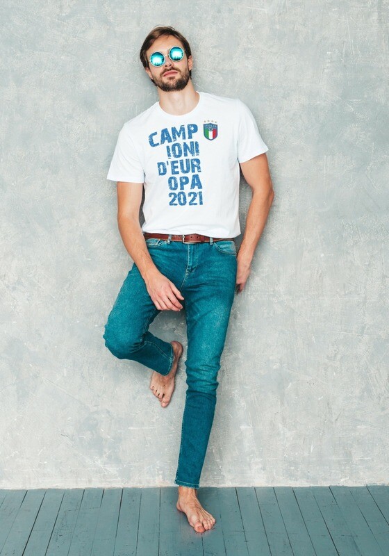 T-SHIRT UNISEX ITALIA CAMPIONI EURO2020 ver.5