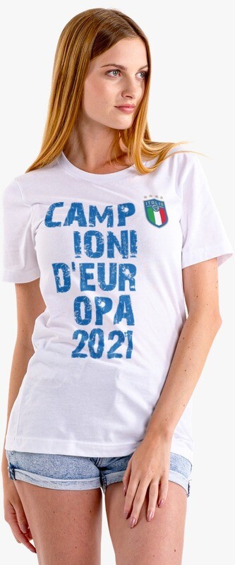 T-SHIRT DONNA ITALIA CAMPIONI EURO2020 ver.5