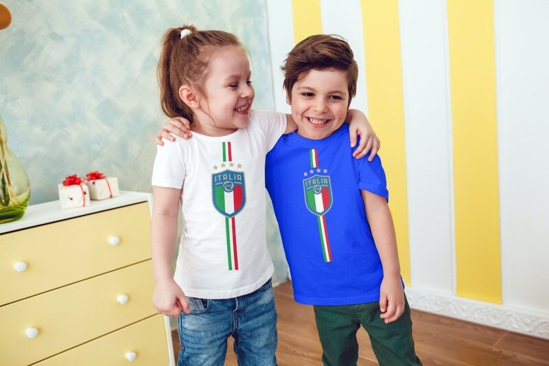 T-SHIRT BAMBINO ITALIA CAMPIONI EURO2020 ver.1