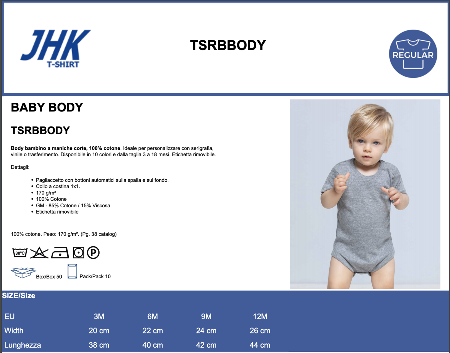 BODY NEONATO ITALIA CAMPIONI EURO2020 ver.1