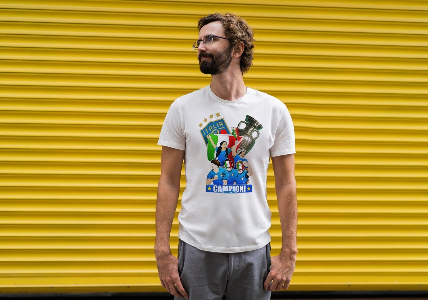 T-SHIRT UNISEX ITALIA CAMPIONI EURO2020 Limited Edition