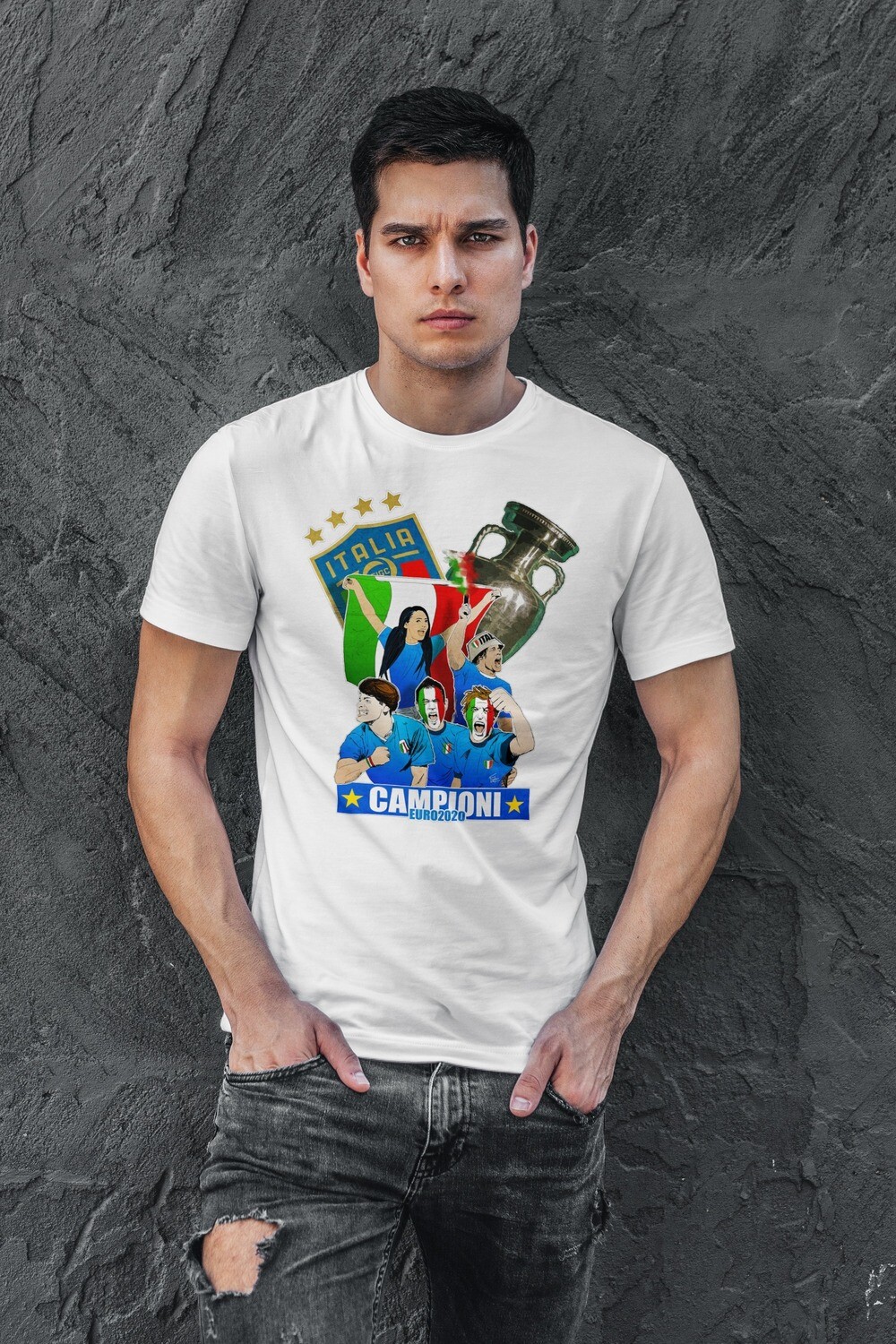 T-SHIRT UNISEX ITALIA CAMPIONI EURO2020 Limited Edition