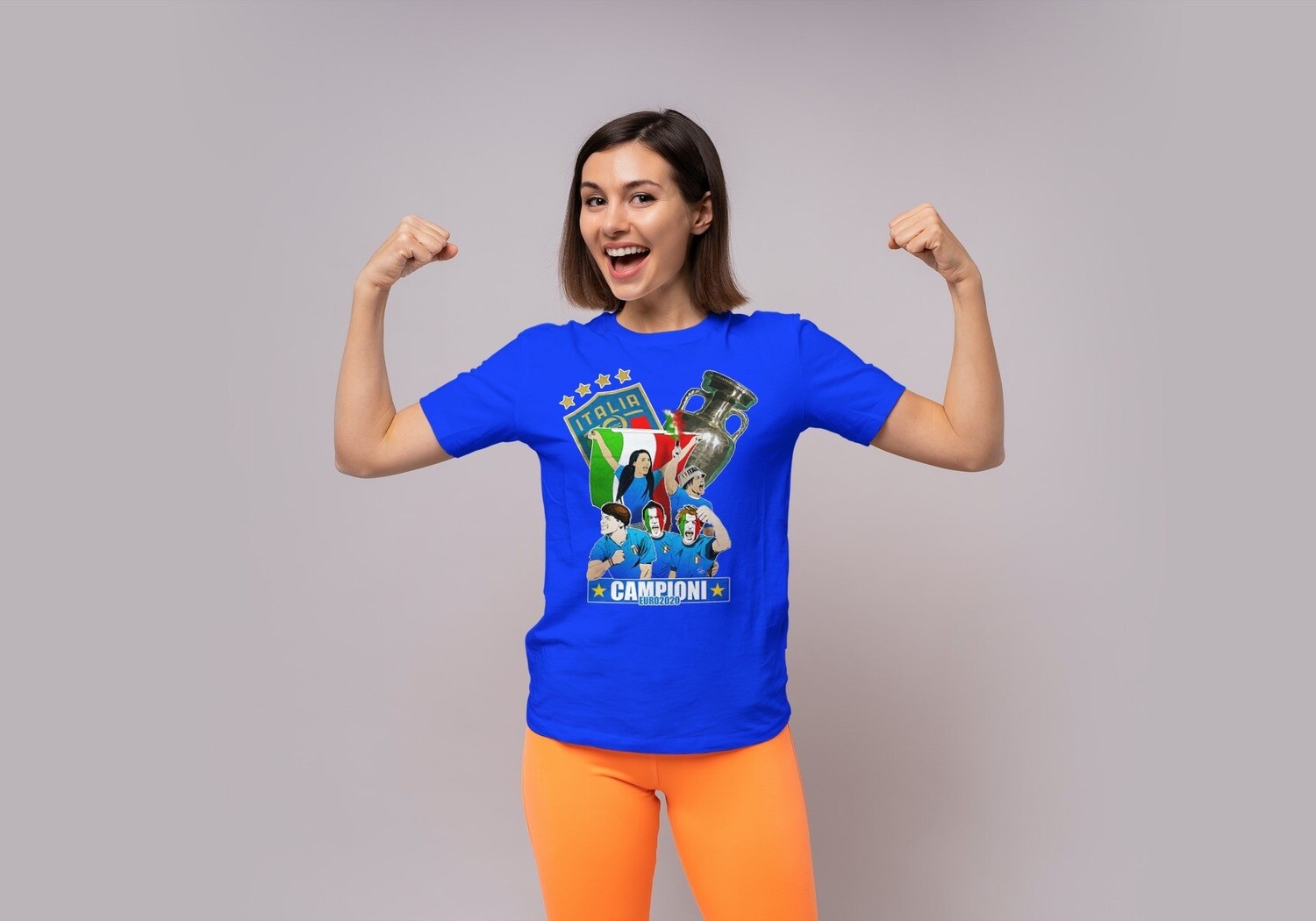 T-SHIRT DONNA ITALIA CAMPIONI EURO2020 Limited Edition