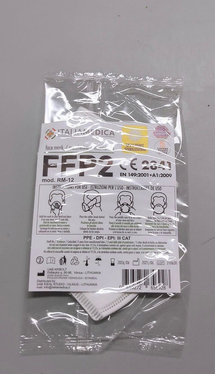 100 pz FFP2 made in EUROPA, con certificazione CE - OFFERTA Risparmio
