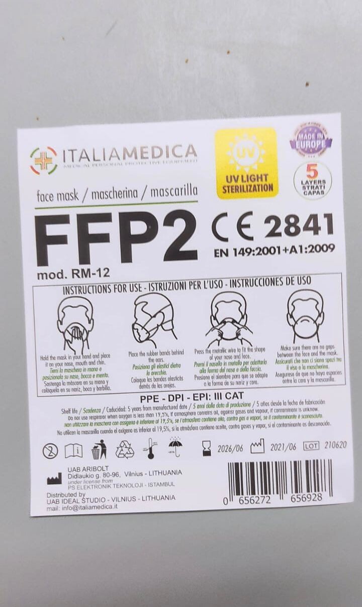 800 pz FFP2 made in EUROPA, con certificazione CE - OFFERTA Risparmio