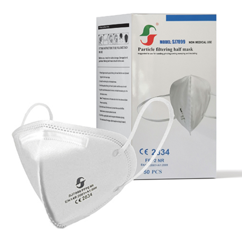 PER VISI PICCOLI - FFP2 SUPER FILTRANTE CERTIFICATA CE 50 PZ - SJ7899 VP colore Bianco