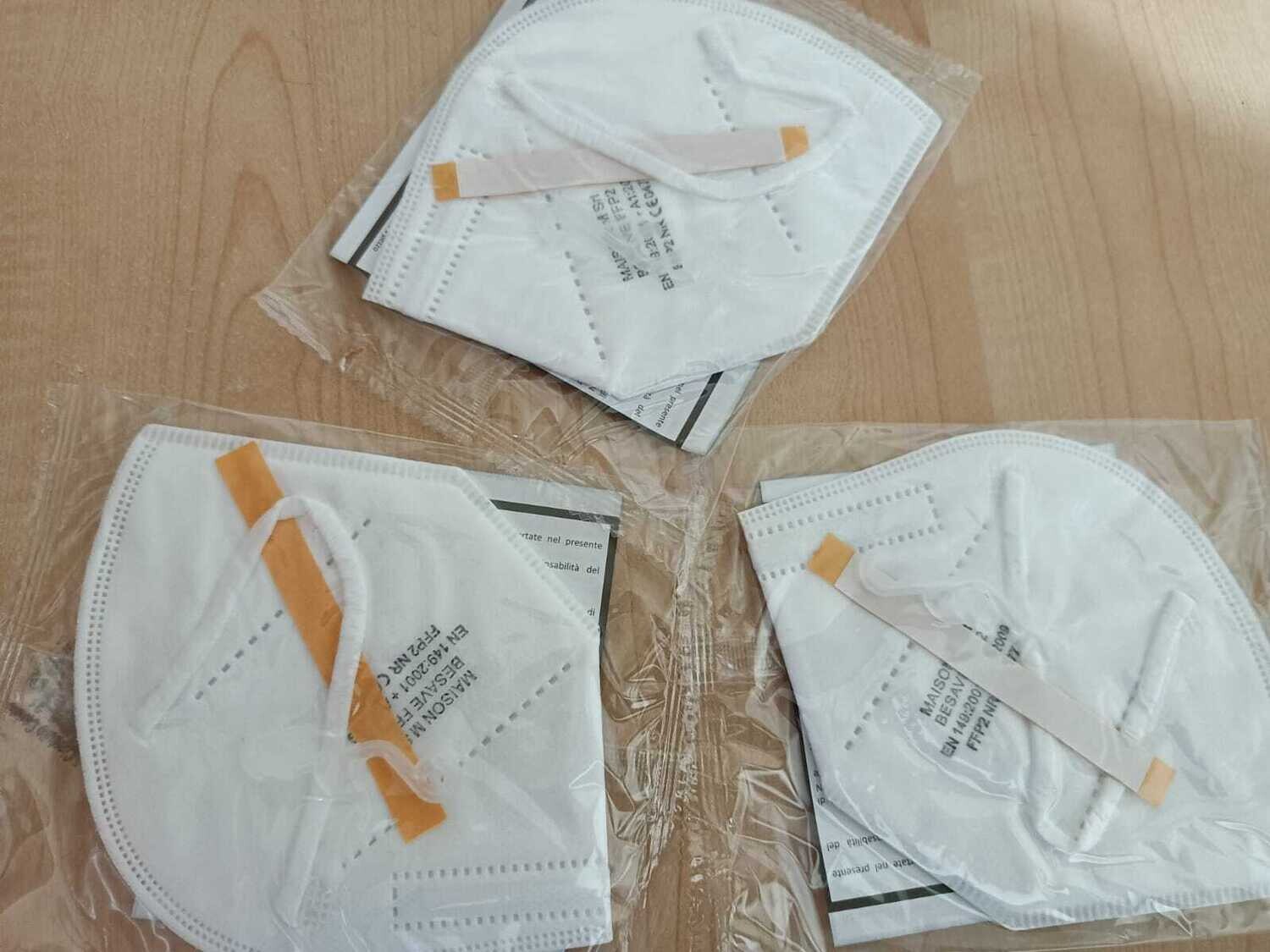 20 pz FFP2 Protettiva, 100% Made In Italy, Super Filtrante