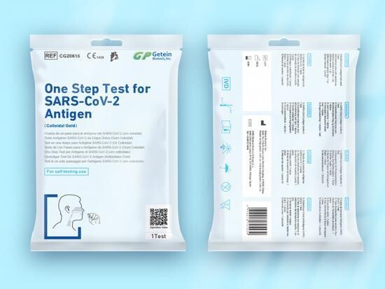 1 pz GETEIN - Test Rapido antigenico nasale per SARS- CoV-2 | 1 kit rapido personale. Confezione singola