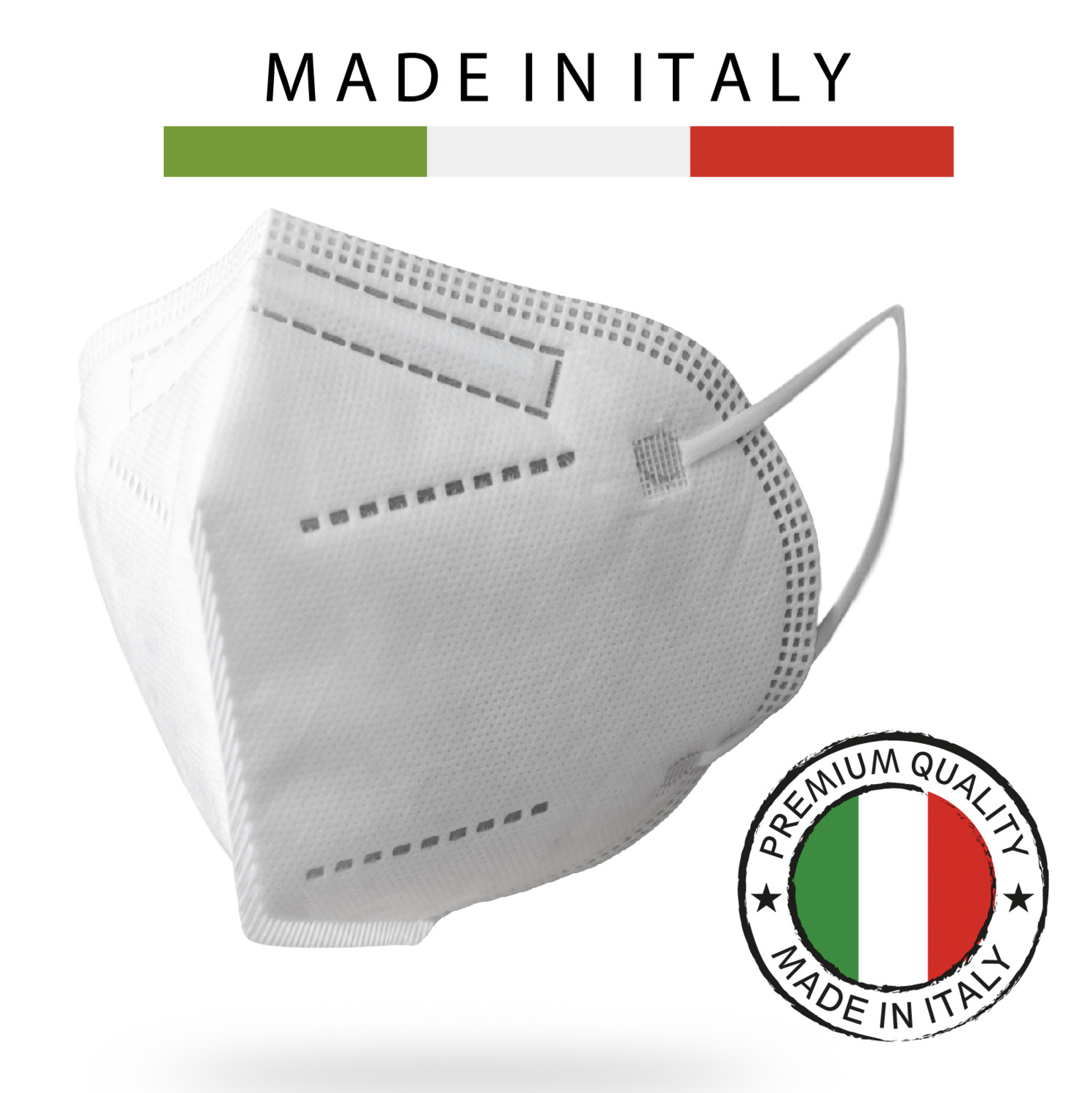 20 pz FFP2 Protettiva, 100% Made In Italy, Super Filtrante