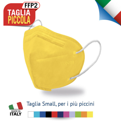 10 pz PER VISI PICCOLI Mascherine FFP2 certificate Made in Italy - BOX COLORI MISTI