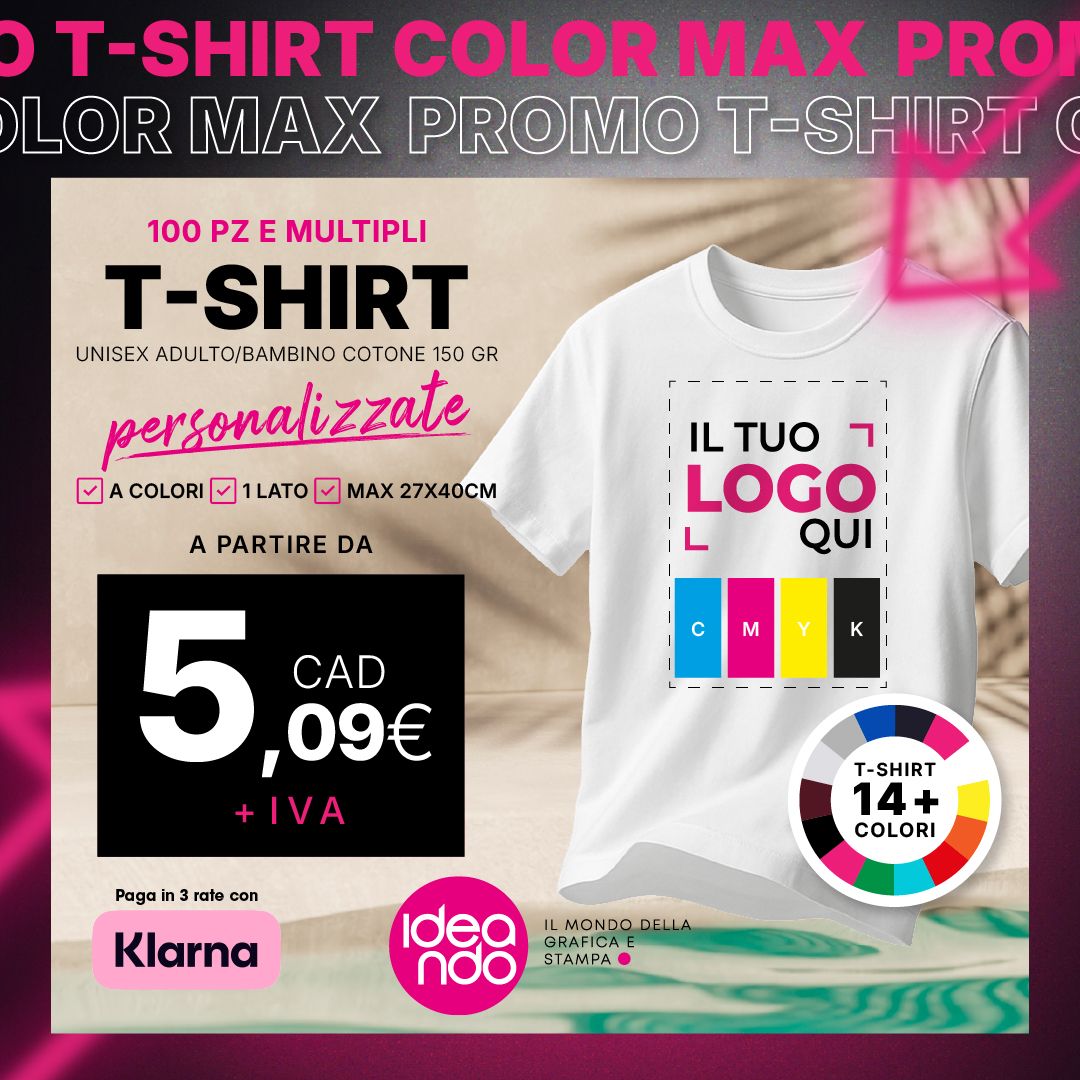 TSHIRT Stampa Grande a Colori