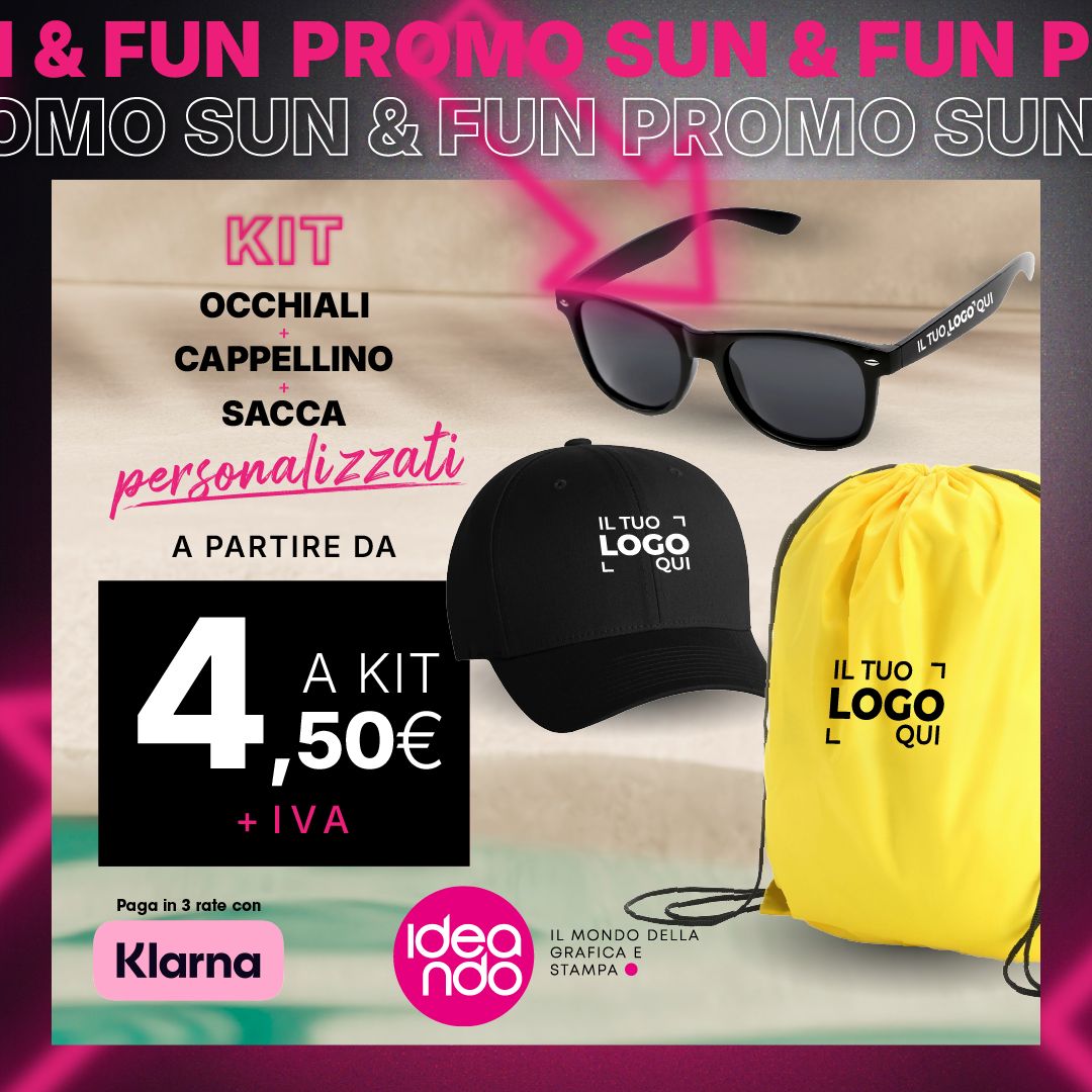 KIT Cappellino + Sacca + Occhiali