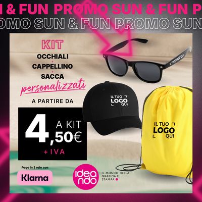 KIT Cappellino + Sacca + Occhiali