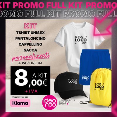 KIT T-Shirt + Pantaloncini + Cappellino + Sacca