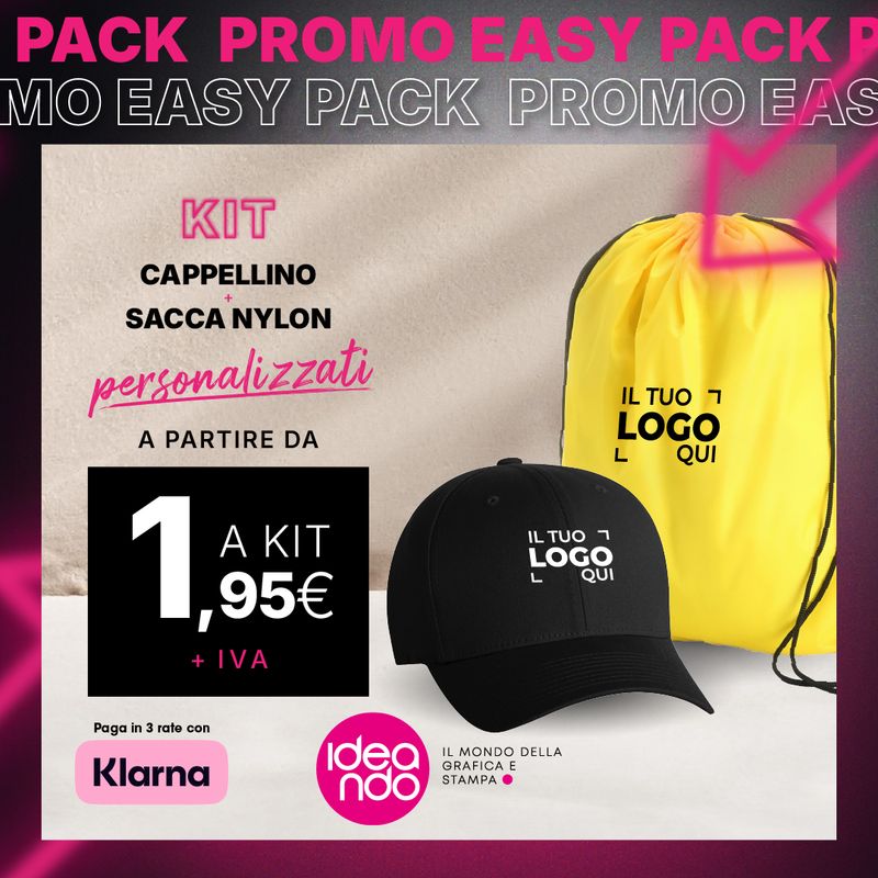 KIT Cappellino + Sacca