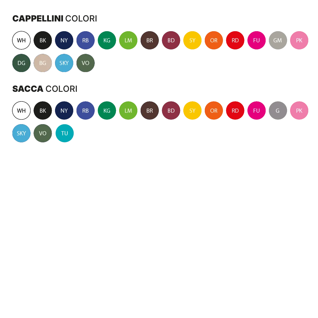 KIT Cappellino + Sacca