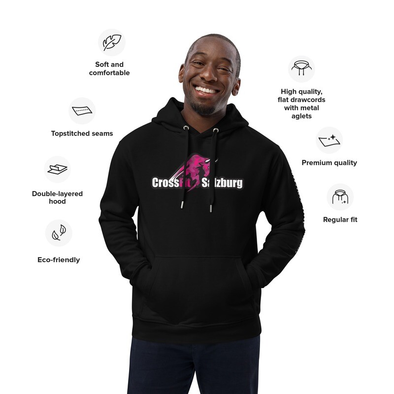 Premium eco hoodie CAMO BULL PINK