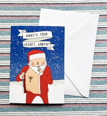 What's your secret, Santa? A6 Christmas cards