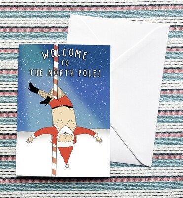 Welcome to the North Pole! A6 Christmas card