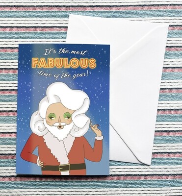 It's the most FABULOUS time of the year! A6 Christmas card