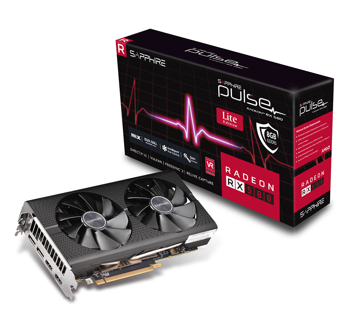 Видеокарта Sapphire AMD Radeon RX 580 PULSE OC б.у