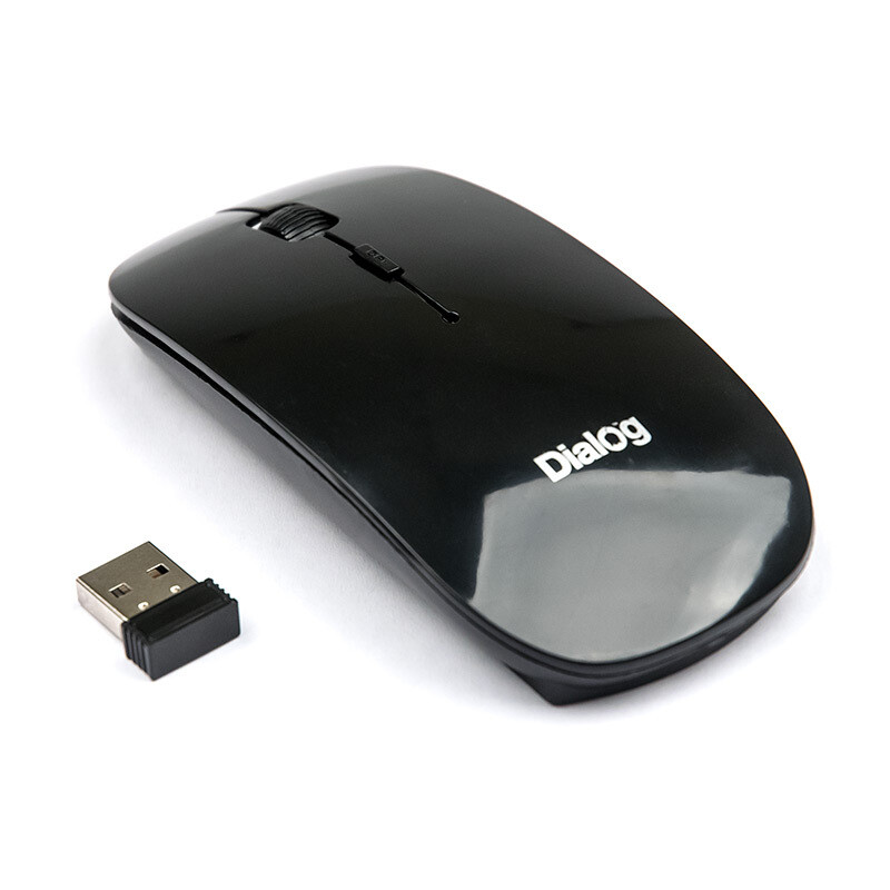 Оптическая беспроводная USB мышь Pointer Dialog MROP-02U Black