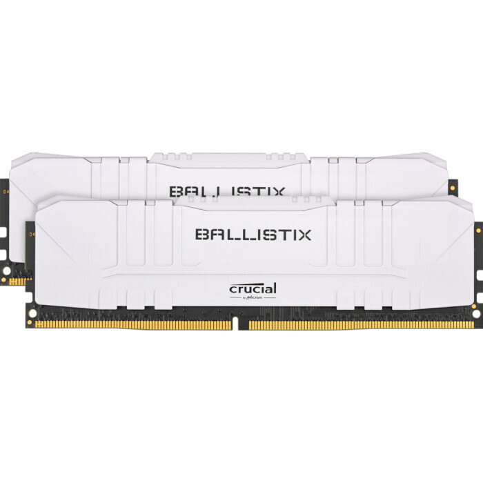 Модуль памяти CRUCIAL Ballistix White DDR4 2666MHz 16GB Kit 2x8GB (BL2K8G26C16U4W)