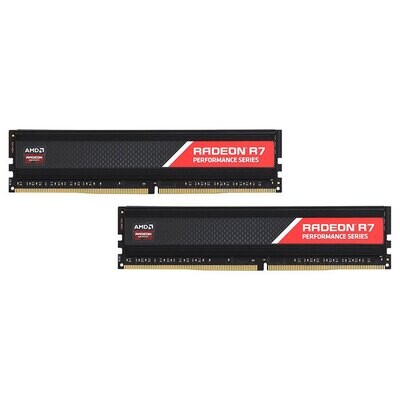 Модуль памяти AMD Radeon R7 Performance DDR4 2666MHz 16GB Kit 2x8GB (R7S416G2606U2K)