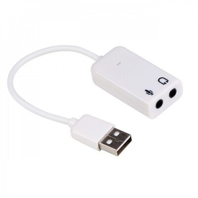 USB Звуковая карта USB Sound 7.1 White