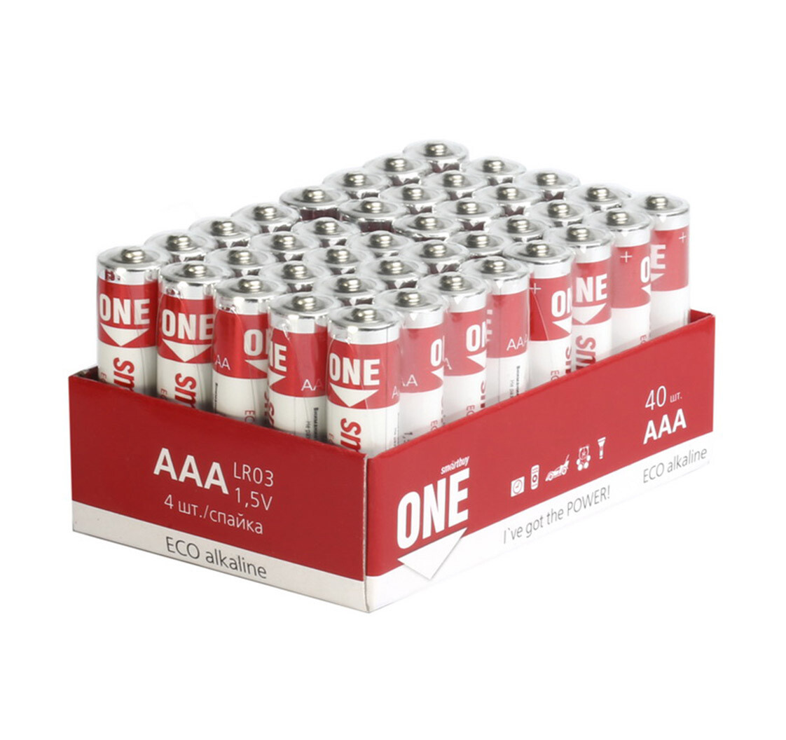 Алкалиновая батарейка ONE LR03/40 bulk, Smartbuy AAA