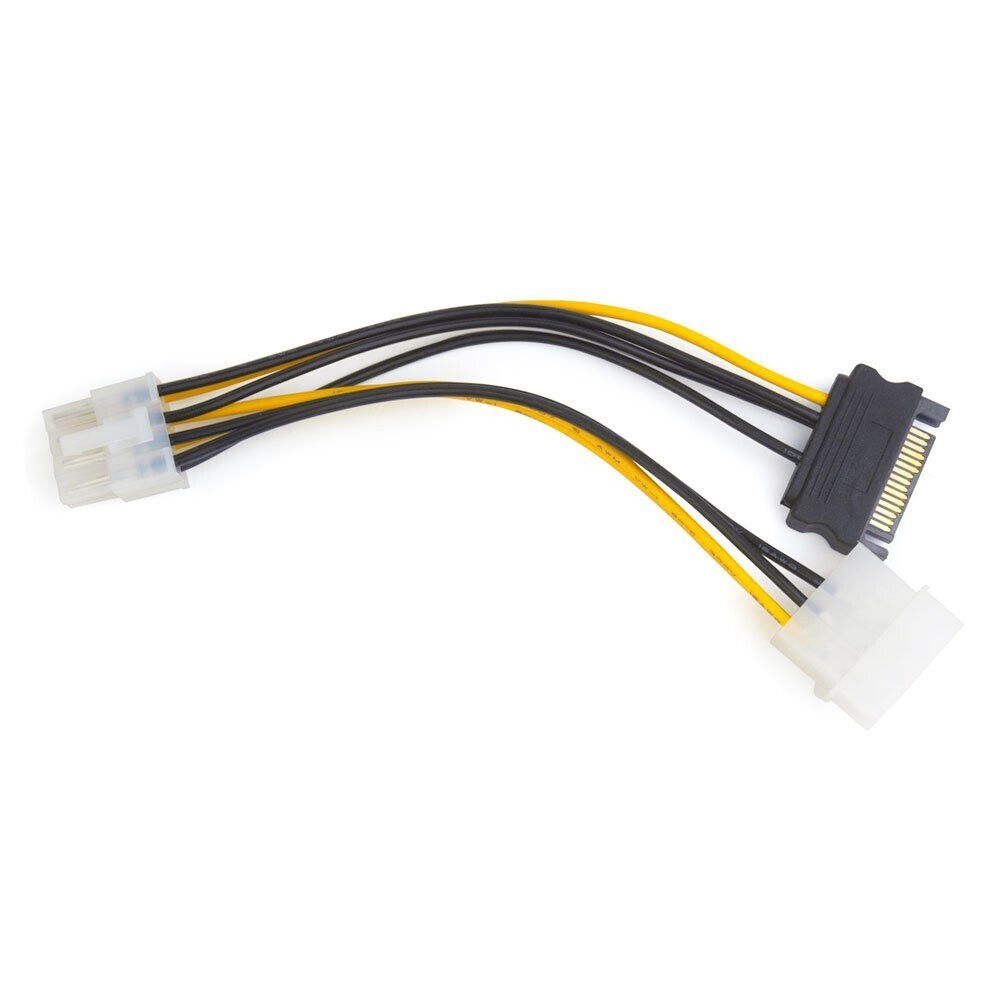 Разветвитель питания Molex+SATA->PCI-Express 8pin, для подключения в/к PCI-Е (8pin)