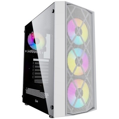 Корпус PowerCase Rhombus X4 White LED [CMRMW-L4] белый
