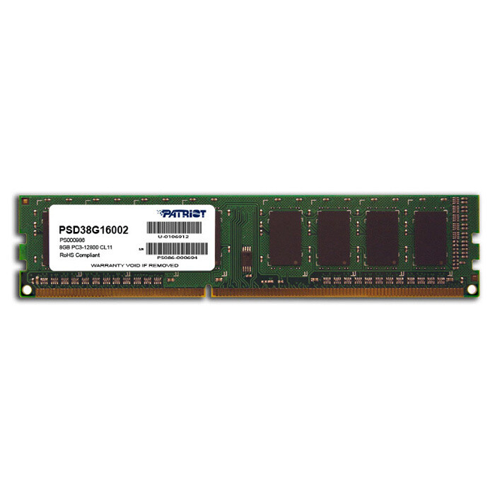 Модуль памяти PATRIOT Signature Line DDR3 1600MHz 8GB (PSD38G16002)