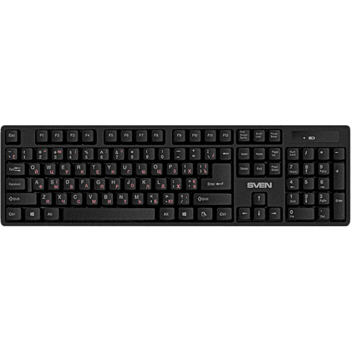 Клавиатура беспроводная SVEN KB-C2100W Black