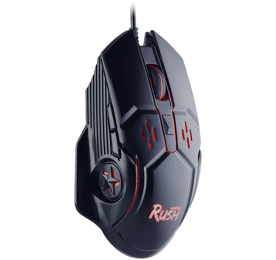 Мышь проводная игровая RUSH Zvezda 915G-K, Smartbuy