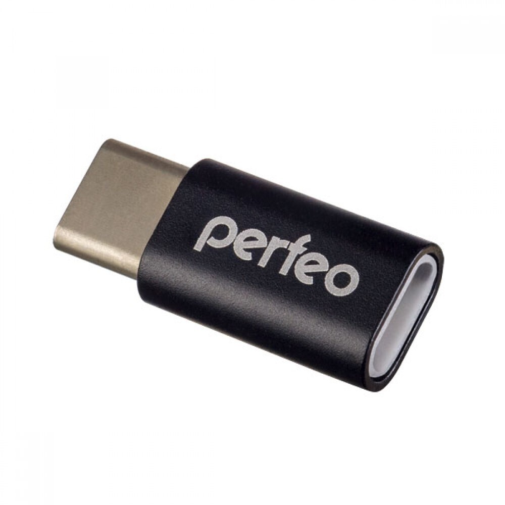 Адаптер Perfeo micro USB на Type-C c OTG (PF-VI-O005 Black)