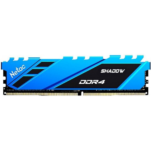 Модуль памяти NETAC DDR4 8Gb 3200MHz pc-25600 Netac Shadow Blue (NTSDD4P32SP-08B)