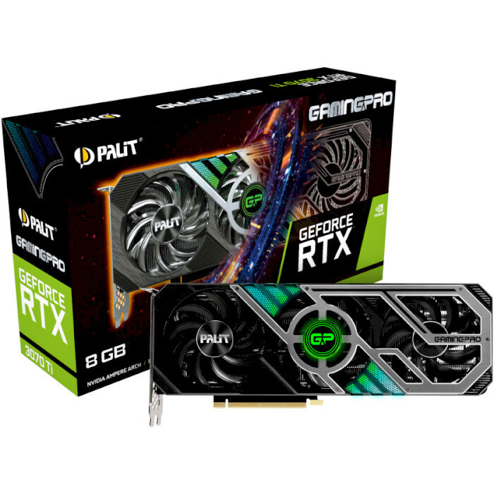 Видеокарта PALIT GeForce RTX 3070 Ti GamingPro LHR