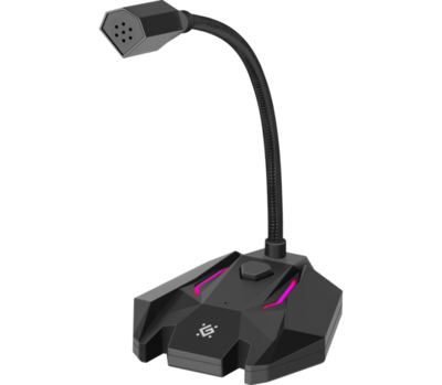 Игровой Стрим Микрофон Defender Tone GMC 100 USB, LED