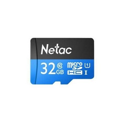 Карта памяти Netac P500 Extreme Pro NT02P500PRO-032G-S, 32GB, без SD адаптера, черный