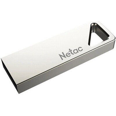 Флеш-диск 16GB NETAC U326, USB 2.0, металлический корпус, серебристый