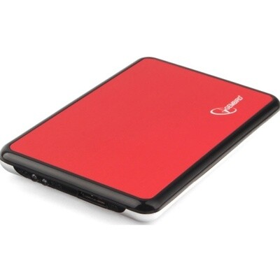 Внешний корпус для HDD 2.5" Gembird EE2-U3S-61, нержавеющая сталь, красный металлик, USB 3.0