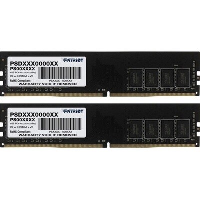 Модуль памяти PATRIOT MEMORY Patriot DDR4 32Gb (2x16Gb) 3200MHz pc-25600 SL Series (PSD432G3200K)
