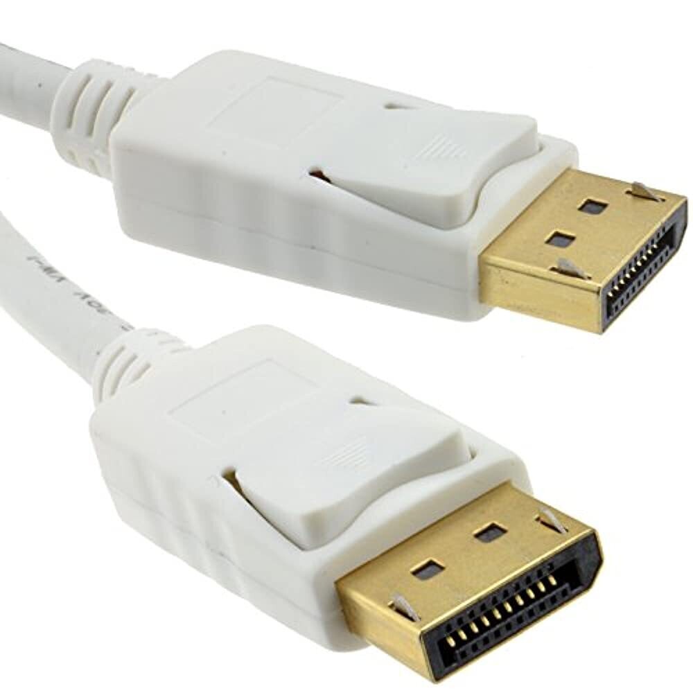 Кабель  DisplayPort 1.2, Golden Plated,20m/20m, Белый, 1.8м