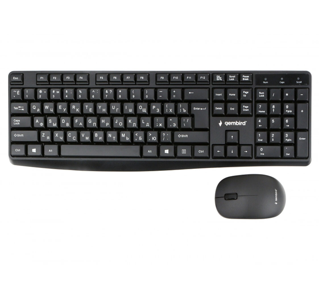 Клавиатура и мышь беспроводные Gembird KBS-9300