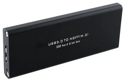 Корпус для SSD M.2 NGFF Orient 3502U3 контейнер ASM1153E поддержка TRIM, алюминий, черный usb 3.0