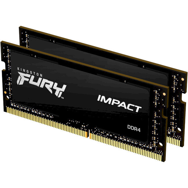 Модуль памяти KINGSTON FURY Impact SO-DIMM DDR4 2666MHz 16GB Kit 2x8GB (KF426S20IBK2/16)