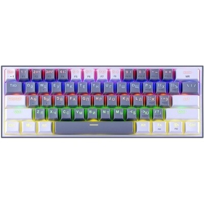 Игровая клавиатура механическая Redragon Fizz Серо-Белая