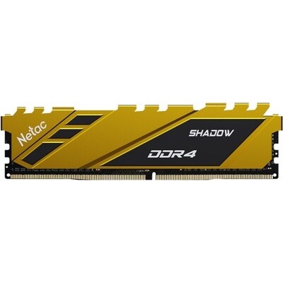 Оперативная память NETAC DDR4 8Gb 3200MHz pc-25600 Netac Shadow Yellow (NTSDD4P32SP-08Y)