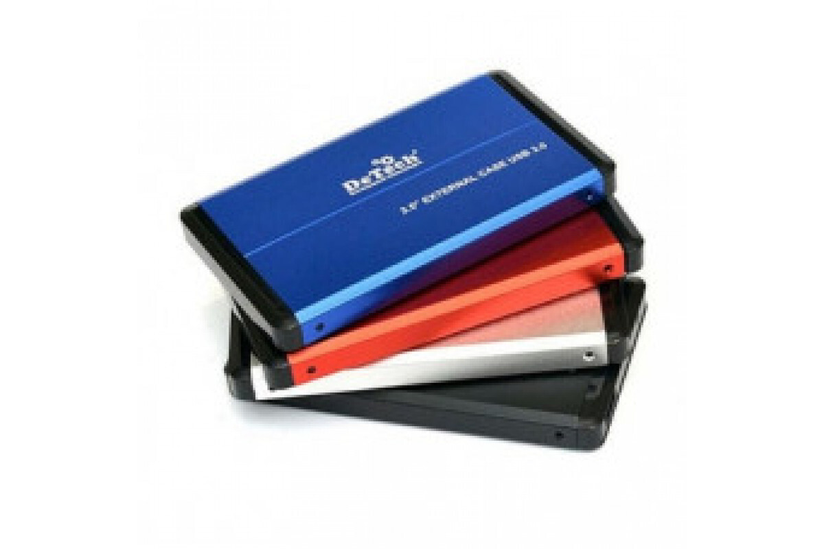 Карман для HDD DeTech DT-EX25U3; SATA 2.5""; USB 3.0; Blue